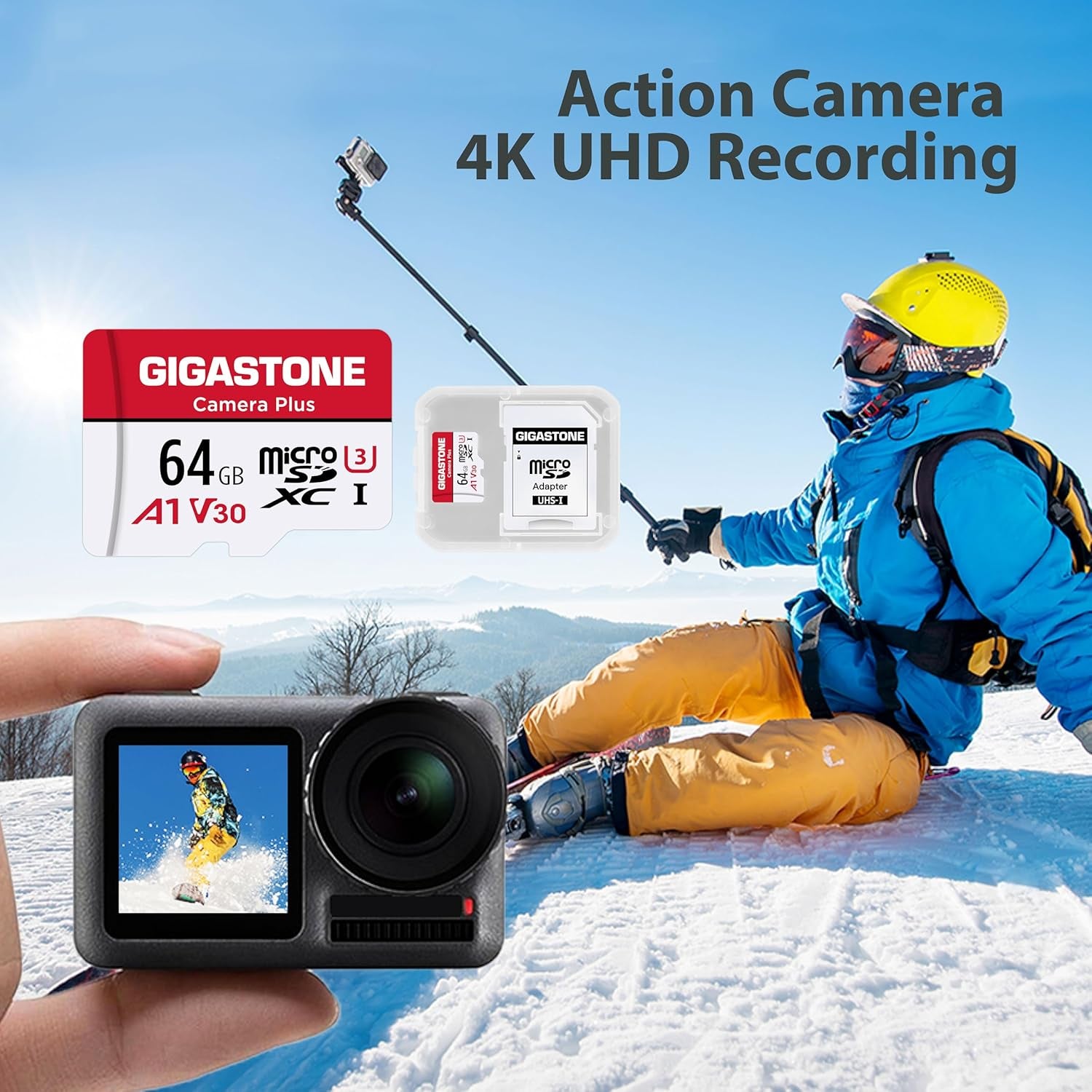 [] 64GB 5-Pack Micro SD Card, Camera Plus, Microsdxc Memory Card for Wyze, Video Camera, Security Camera, Smartphone, Fire Tablet, 4K Video Recording, UHS-I U3 A1 V30, 95Mb/S, with Adapter