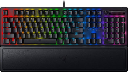 Blackwidow V3 Mechanical Gaming Keyboard: Green Mechanical Switches - Tactile & Clicky - Chroma RGB Lighting - Compact Form Factor - Programmable Macro Functionality, Classic Black