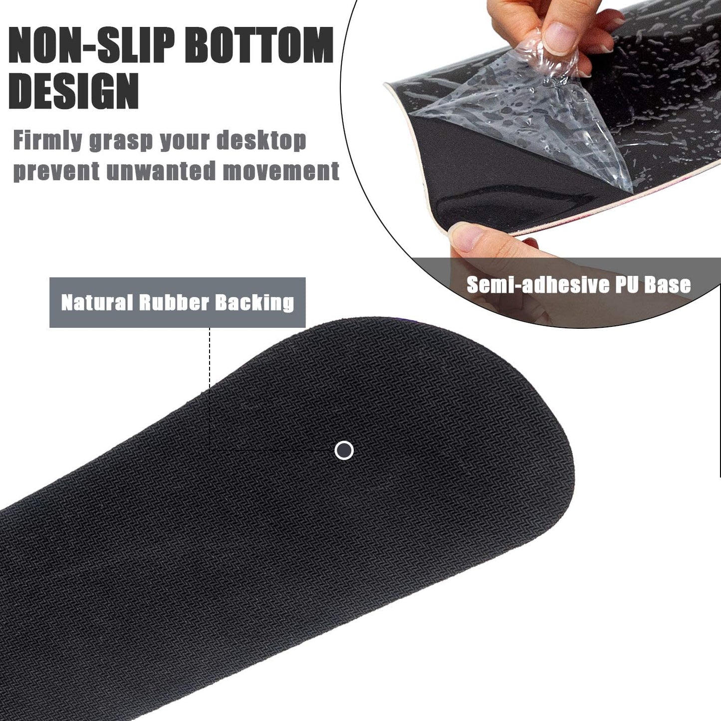 Keyboard Wrist Rest and Mouse Pad with Wrist Support, Memory Foam Set for Gaming and Office, Comfortable & Lightweight for Easy Typing & Pain Relief (White Butterflies)